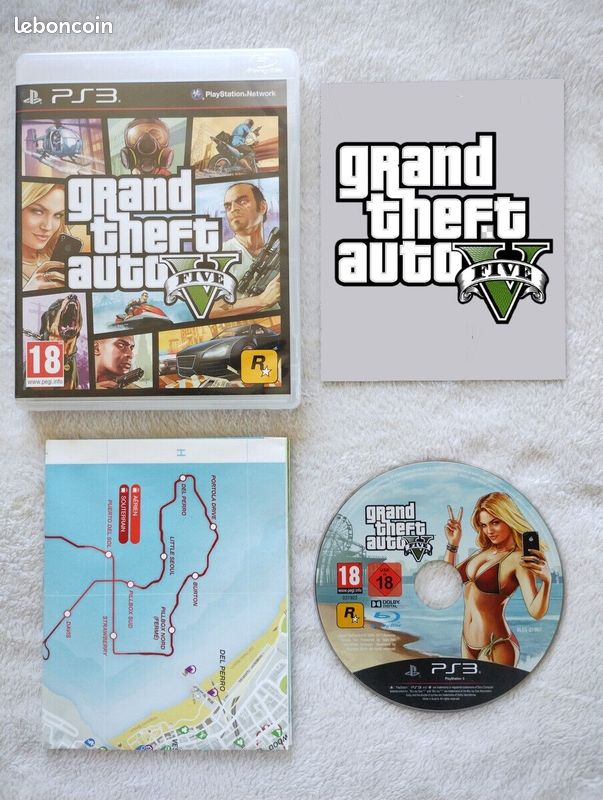 GTA V Grand Theft Auto 5 Sony PlayStation 3 PS3 FR PAL avec la notice