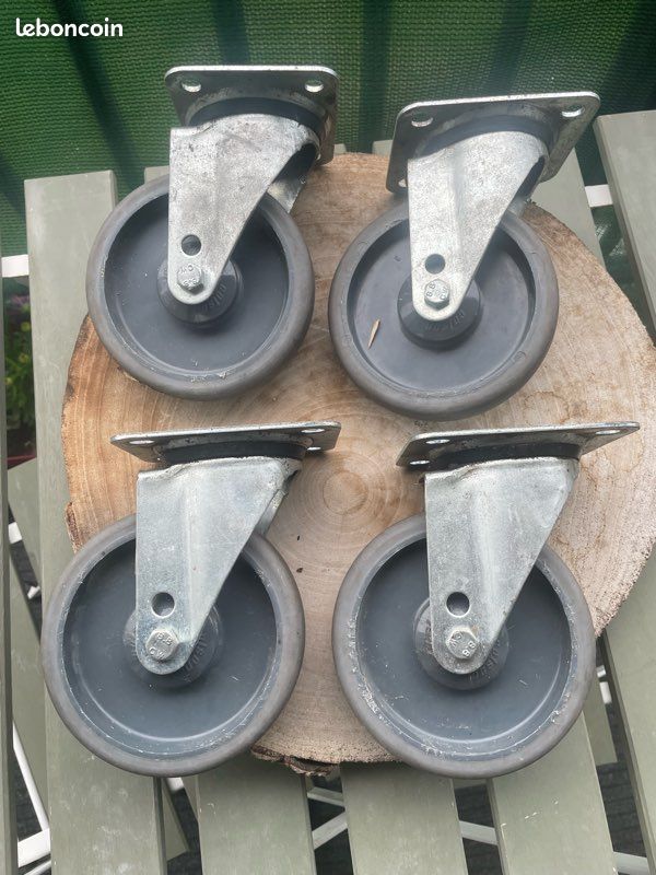 Roulettes pivotantes Tente 120x30 (image 1)