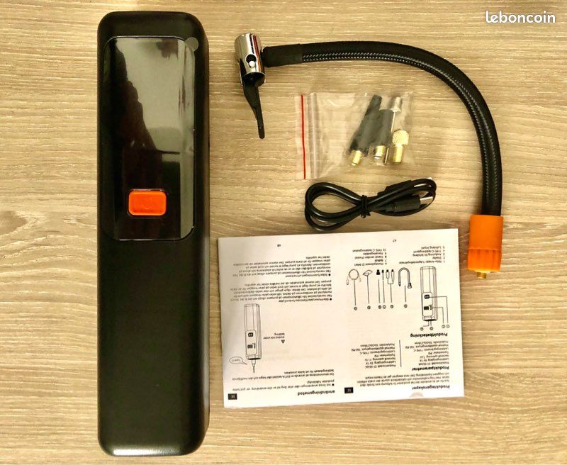 Mini Compresseur d'Air Portable Sans Fil 150 PSI - Arrêt Auto - 5 Modes (Voiture/Vélo/Moto) (image 5)