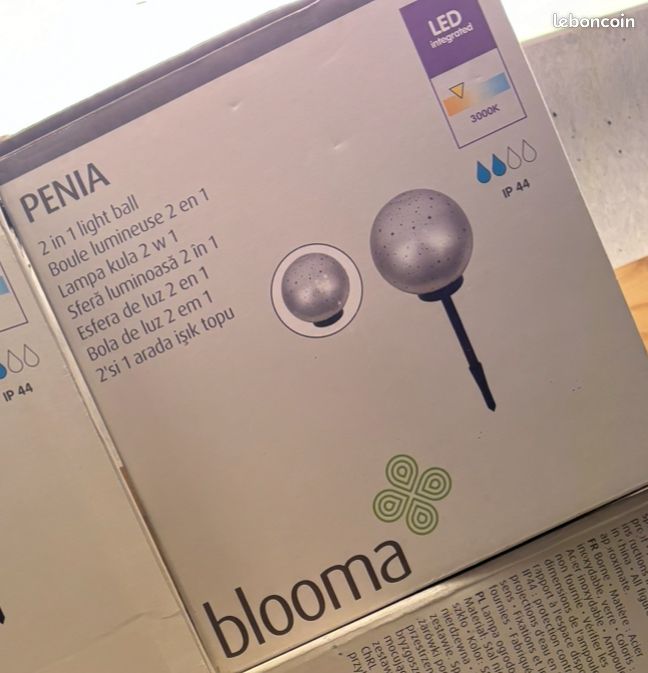 Deux lumières Boules lumineuses led jardin (image 2)