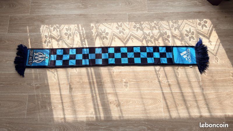 écharpe OM Echarpe Olympique De Marseille OM - Collection Officielle 140cm - Supporteur OM Acrylique Qualité écharpe Football 140cm