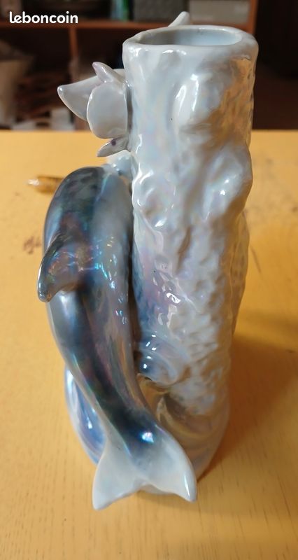 Vase dauphins fait main (image 5)