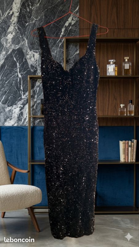 Robe de soirée noire Vera & Lucy · Taille 38 - M · Neuf sans étiquette (image 1)