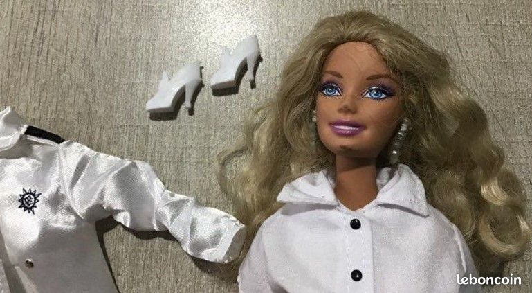 Barbie Navy Année 1990 - Poupée Mannequin Blonde Avec Tenue, Neuve Sous Emballage