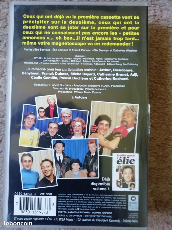 Les petites annonces d’Elie Vol. 2 (VHS) (image 2)