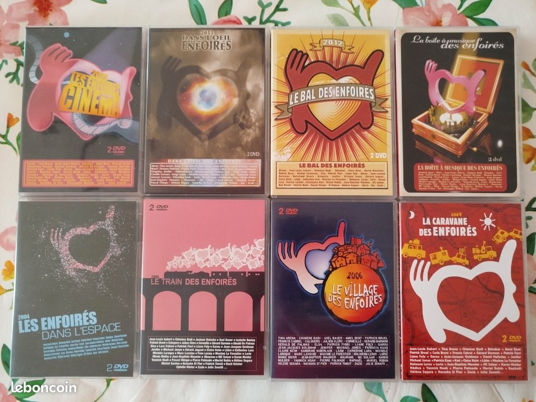 Lot de DVD musicaux spectacles des restos du coeur (image 1)