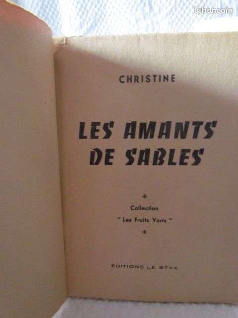 (2351) livre « Les amants de sable » Collection les fruits verts (image 4)
