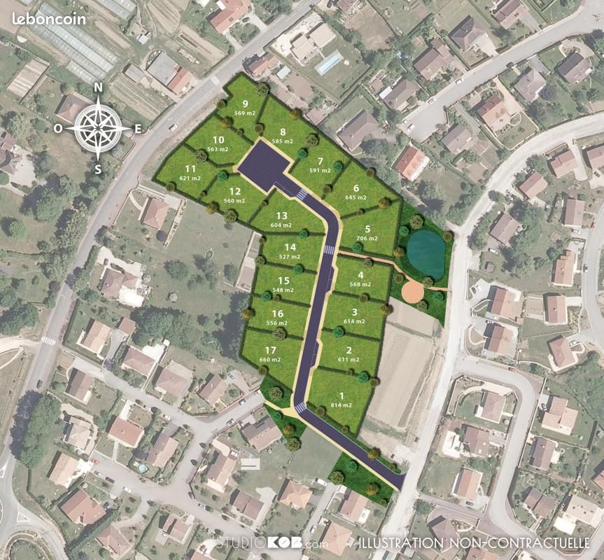 Terrain 542 m² Isle · 62 500 €
