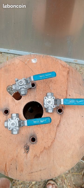 Vannes trois voies inox DN15 PN63 (image 1)