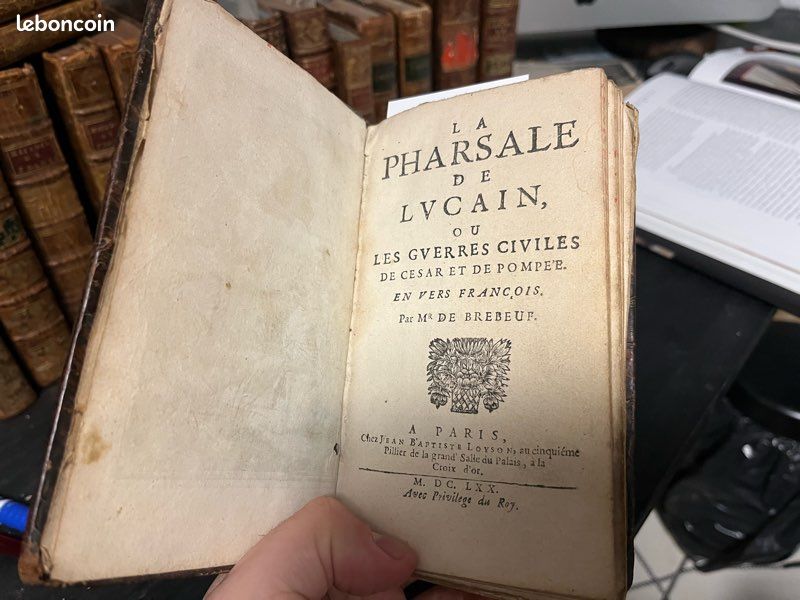 Rarissime : La Pharsale de Lucain mise en vers par Brébeuf (image 14)