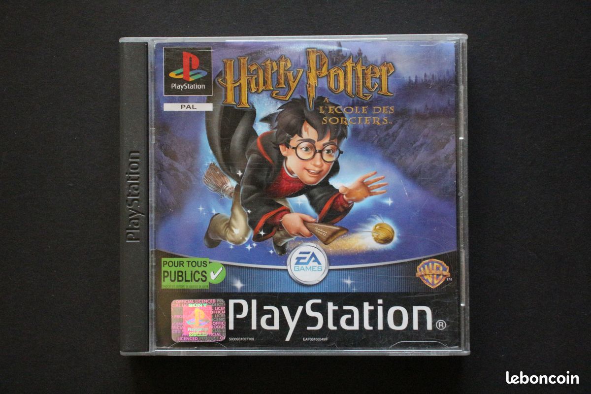 Millésime 2001 Playstation 1 Harry Potter et l'école de pierre philosophale pour jeu vidéo PS1 Version 1 joueur - France