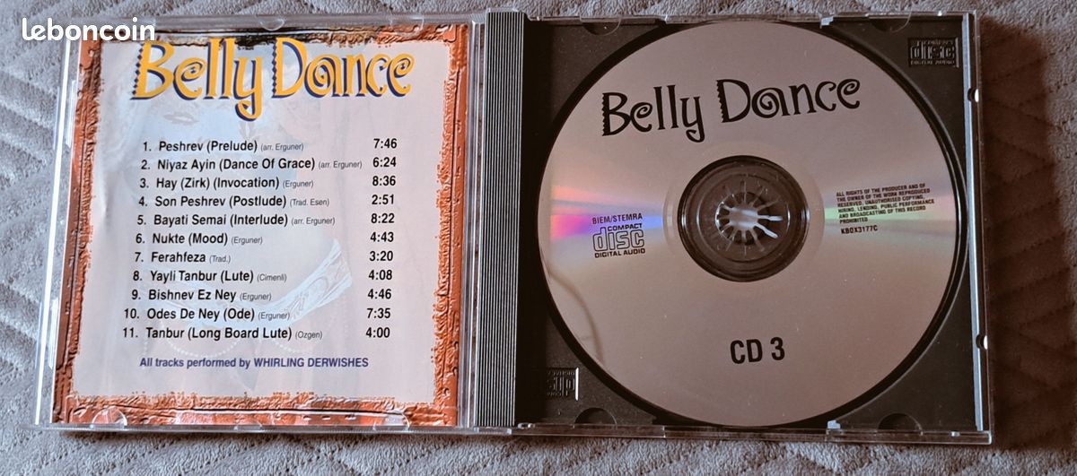 CD Coffret 3 CD Belly Dance – Édition 2001 • Musiques Orientales Authentiques (image 9)
