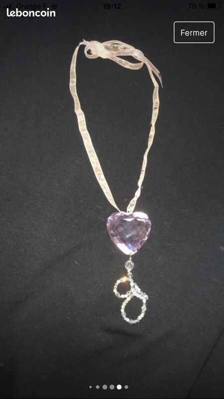 Collier Swarovski cœur rose (image 8)