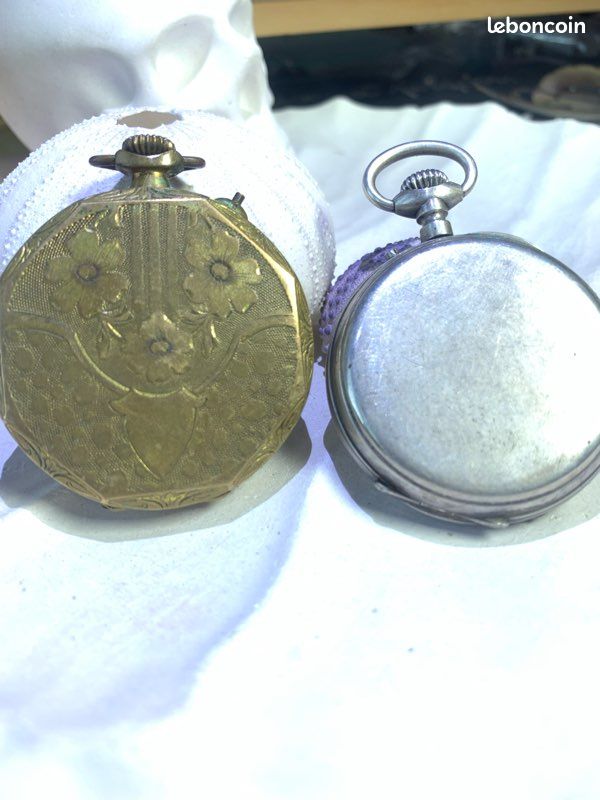 Ancienne gousset pour pièce ou à restaurer lot de 4 montres goussets