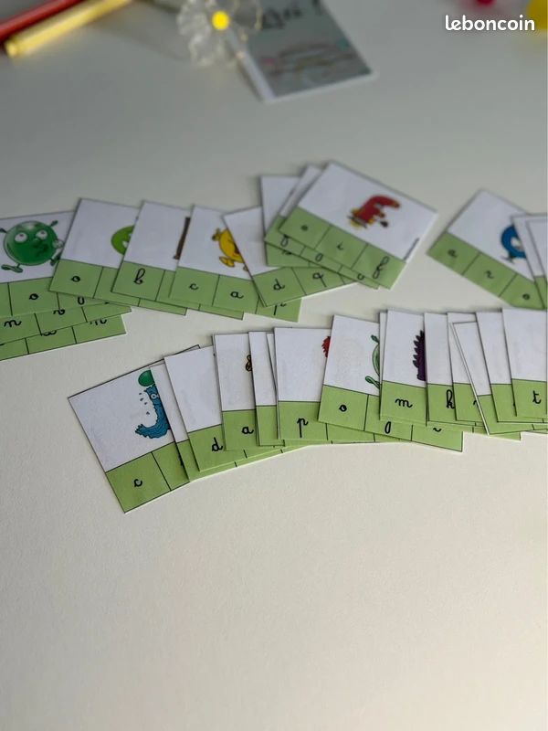 36 cartes des Alphas: les lettres cursives (image 2)
