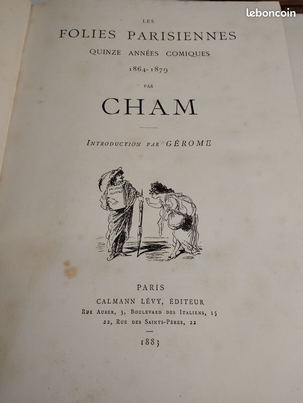 Livre LES FOLIES PARISIENNES planches illustrées 1883 (image 4)