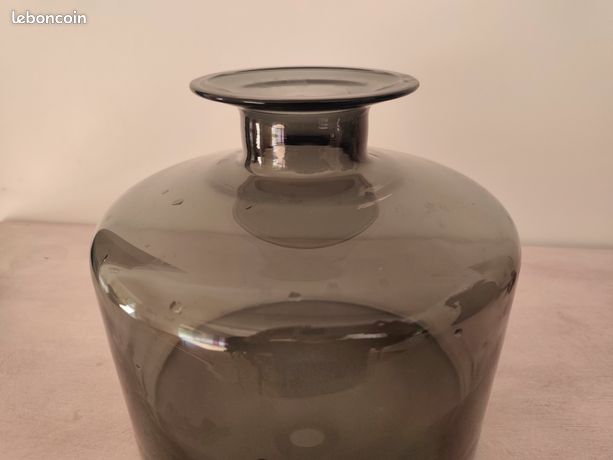 ANCIENNE BOUTEILLE VERRE Huile Digestif Alcool Déco Cuisine