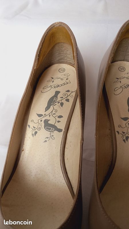 Escarpins Straboski En Cuir Marron - Pointure 39, Jamais Portés, Sans Emballage | Talons Femme Chic