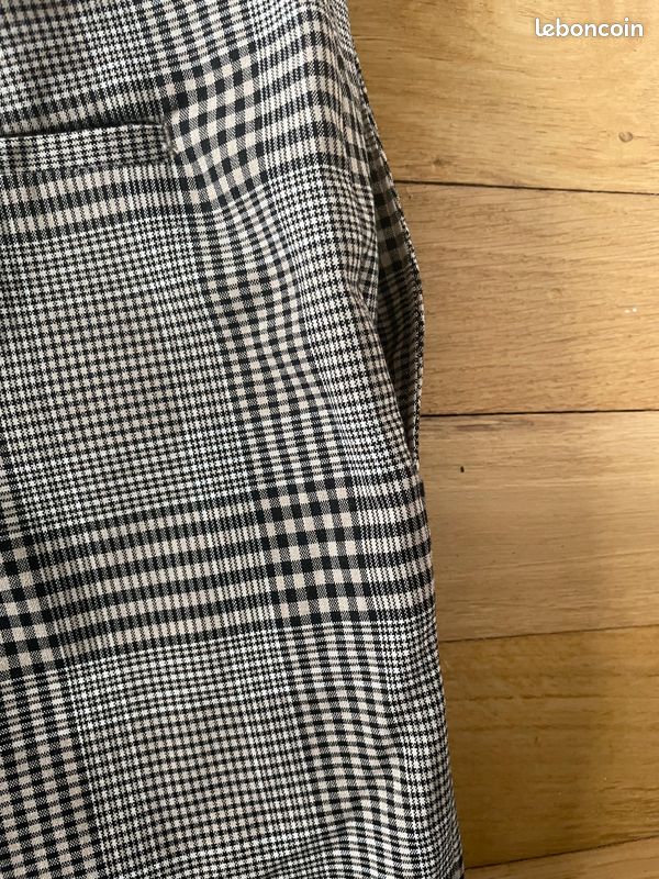 Pantalon ZARA à carreaux fins taille 36 (image 9)