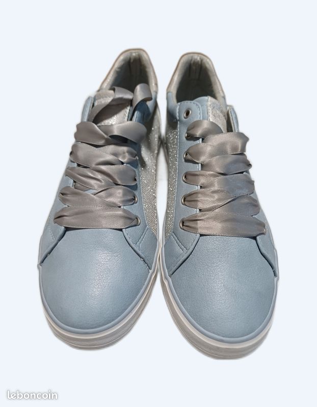 Baskets MTNG Attitude Mustang - Stellar Blue - Taille 40 - Neuf Avec Boîte - Femme
