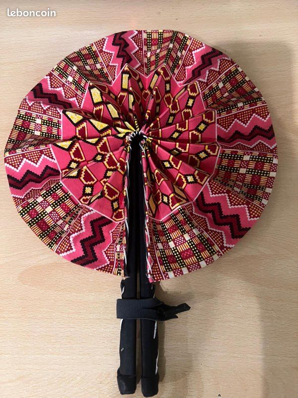 Eventail wax pagne African (image 3)