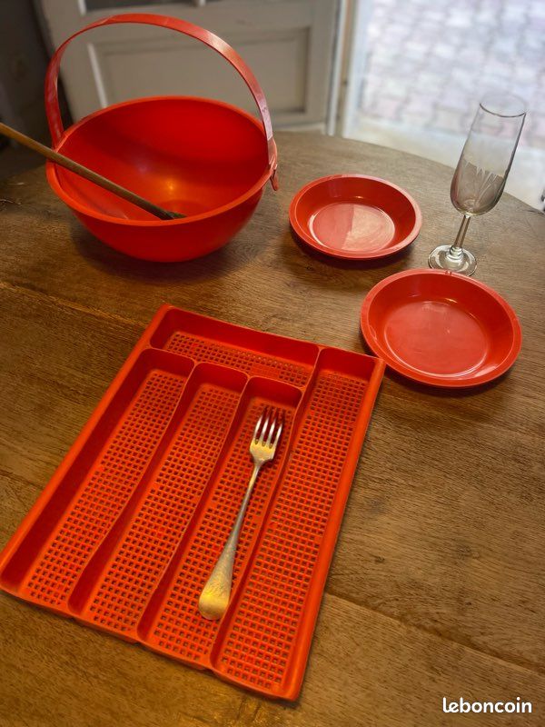 Range-Couverts Syla + Lot orange Vintage (image 2)