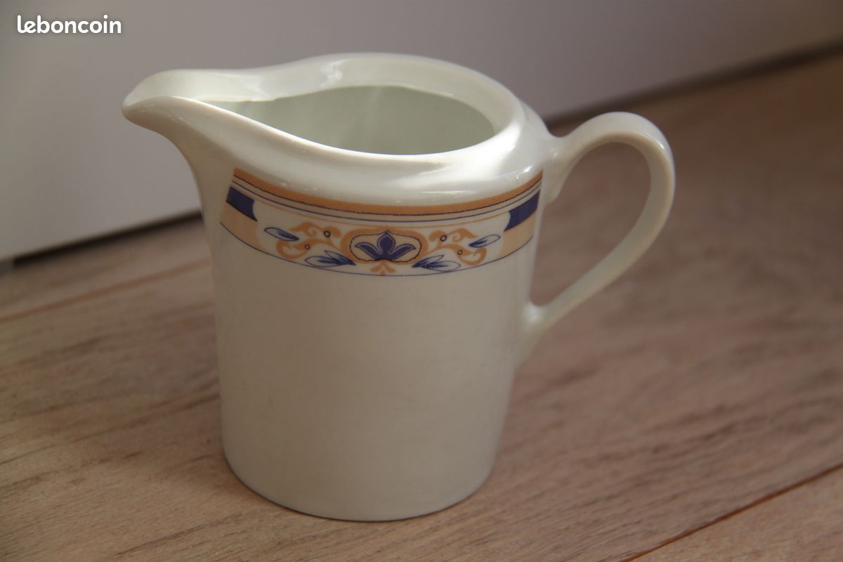 Service Café Thé Set Porcelaine Provance 3 Pièces - 200ml Et Sucrier 300ml Avec Couvercles Pot à Lait