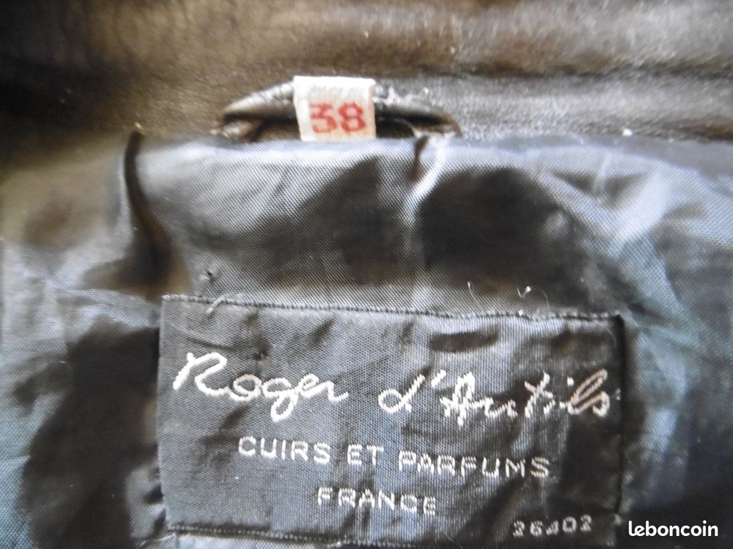 Blouson cuir noir FEMME (image 3)