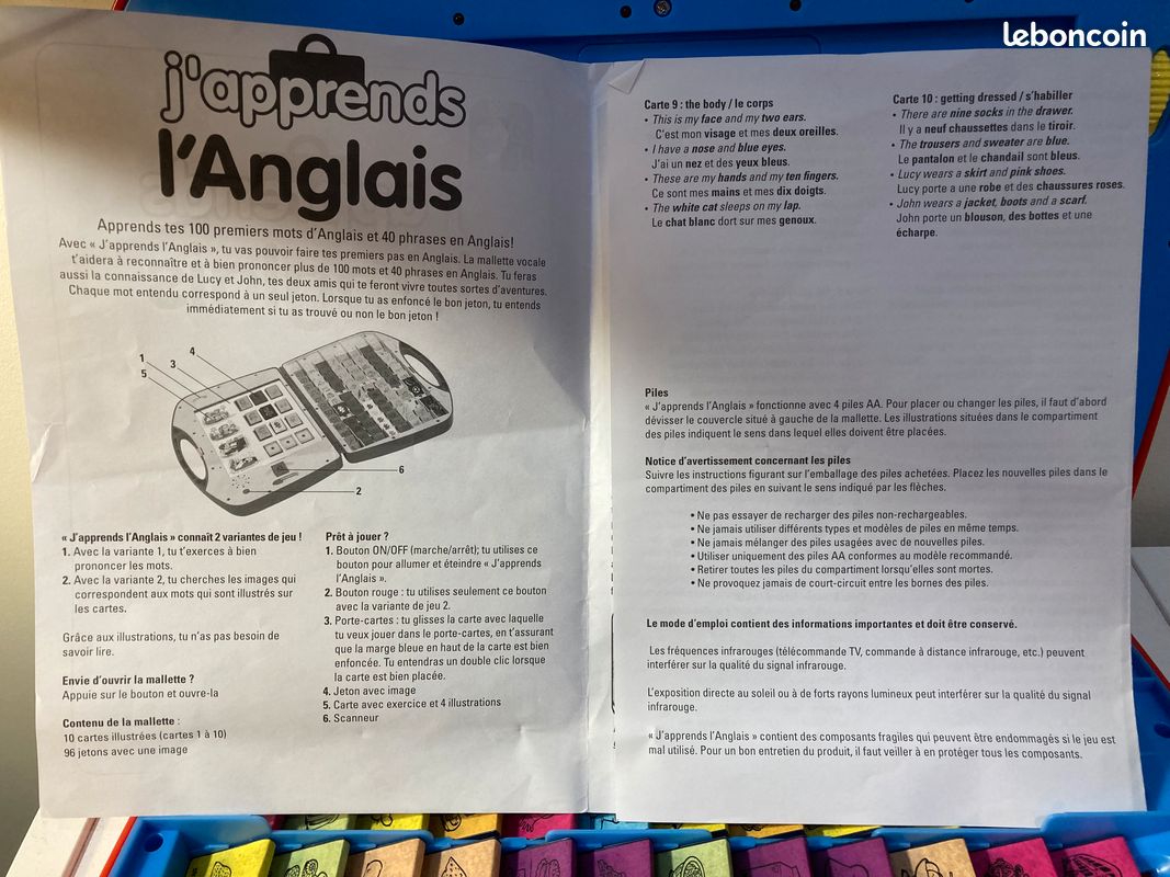 Headu – Mes Premiers Mots D’Anglais – Jeu Éducatif 3-6 Ans – 36 Pièces Auto-correctrices – Apprendre En S’amusant – Fabriqué En Italie