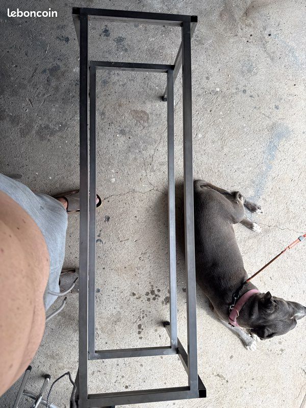 Structure acier pour table basse ou étagère 120x40 H 60 (image 1)