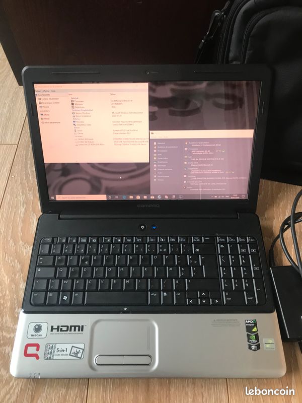 Écran Complet Pour Compaq Presario CQ60 – Avec Charnières, Nappe, Webcam Et Antennes WiFi