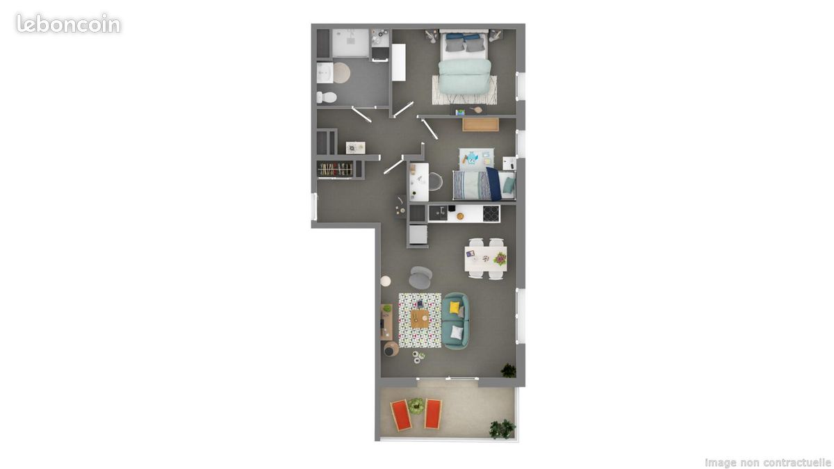 Appartement 3 pièces 61 m² · à Poitiers · 61 m² · 739 €