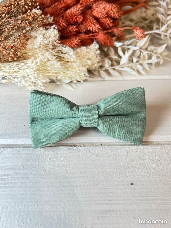 Noeud Papillon Homme Vert Sauge - Pour Mariages, Fêtes Et Occasions Formelles - Taille Unique