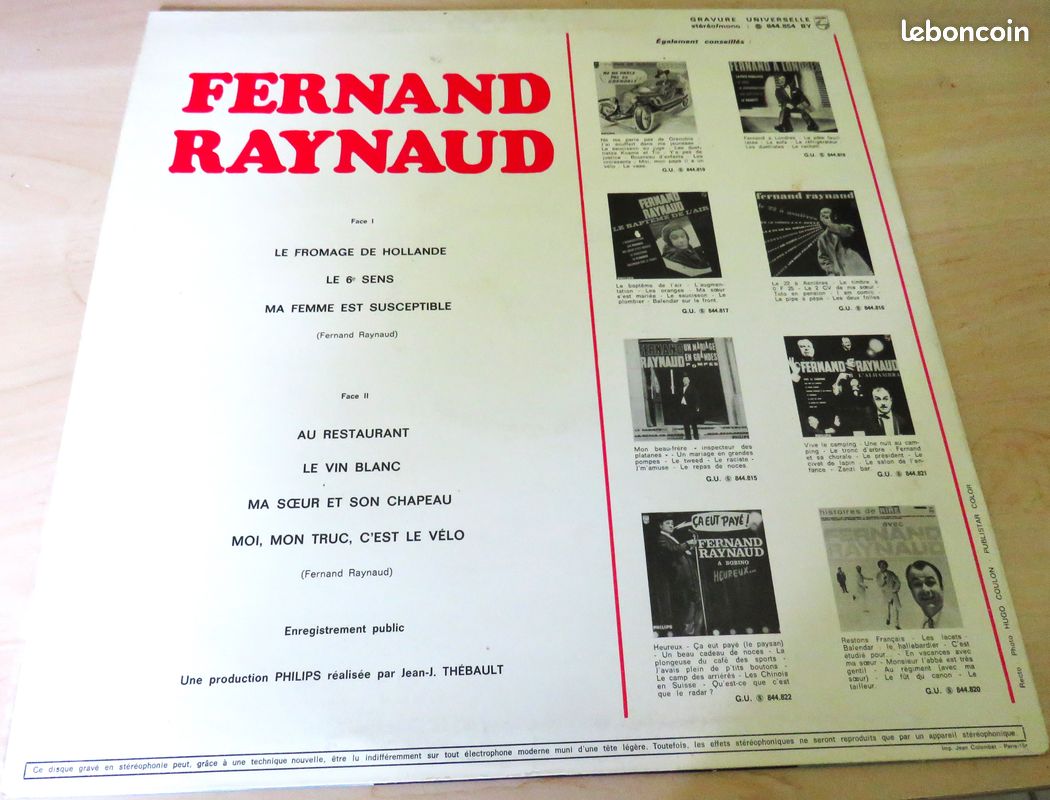 Vinyles "Fernand Reynaud" (image 2)