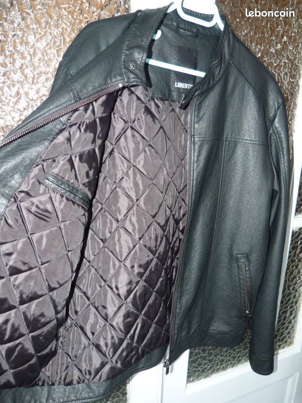 Blouson cuir homme(simili) xxl (image 3)