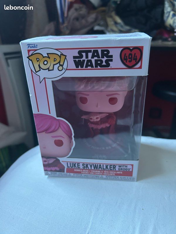 Figurine pop Star Wars Luke et grogu spécial Saint-Valentin, elle est toute neuve encore dans la boîte, elle n’a jamais été ouverte (image 4)