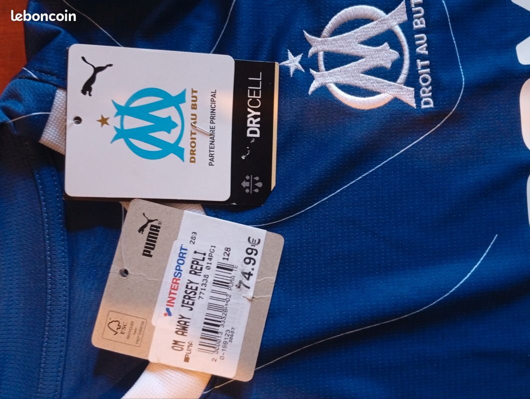 Maillot foot enfant marseille d'occasion - Vêtements