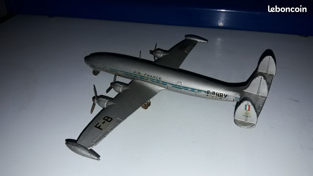 Dinky Toys 60C – Avion Super G Constellation, Miniature Métal, Fabrication Française