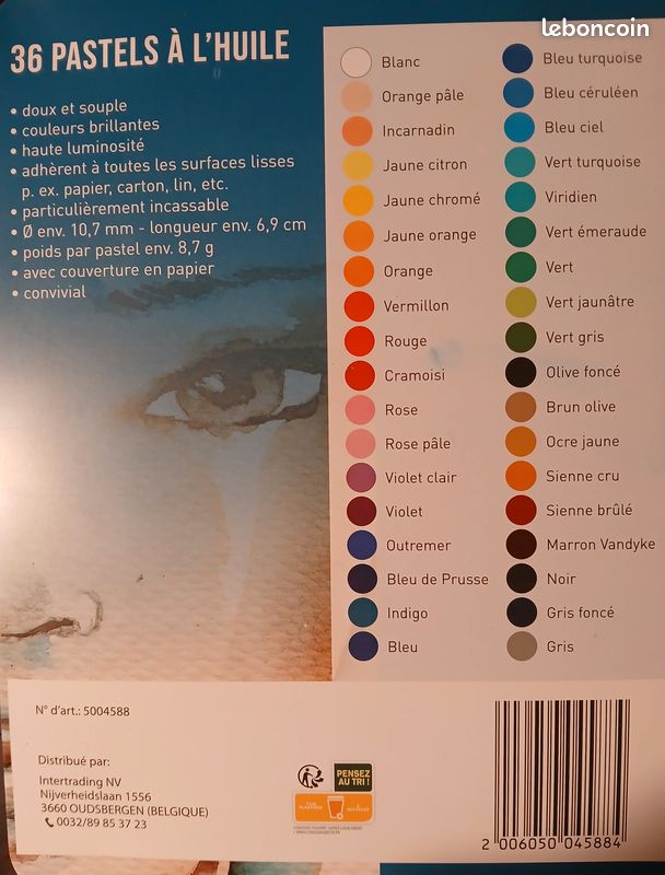 Pastels à l’huile x36 (image 3)