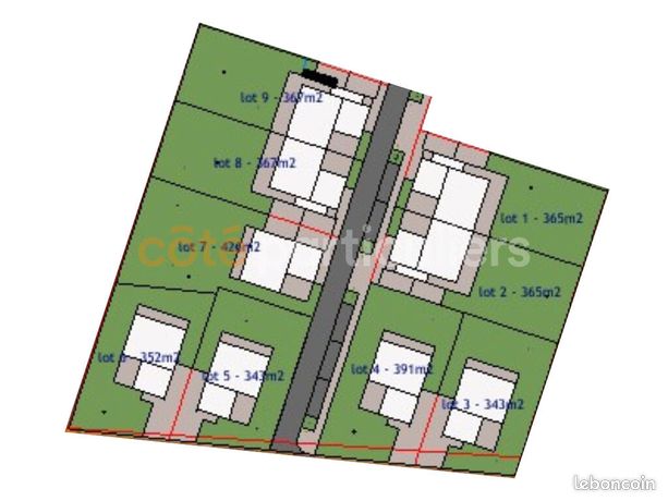 Terrain 343 m² CHASNAIS