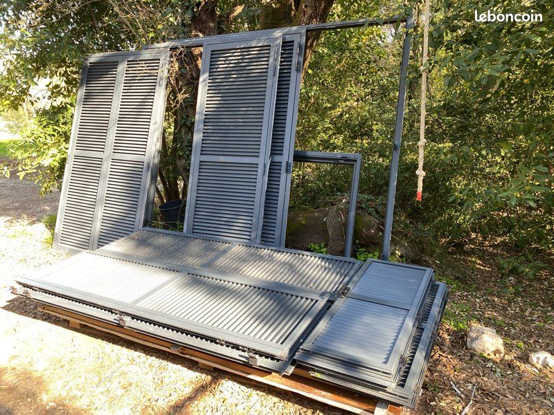 Volets aluminium gris anthracite (image 1)