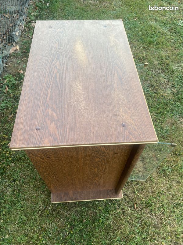 Meuble télé porte vitrée vintage (image 4)