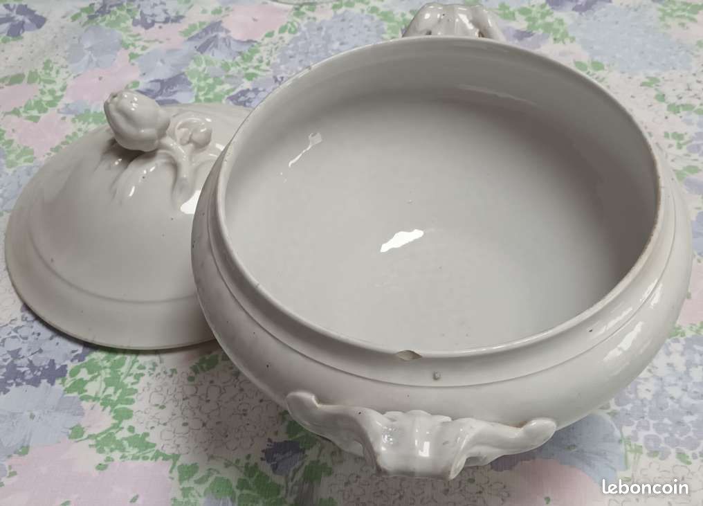 Soupière blanche ancienne (image 3)