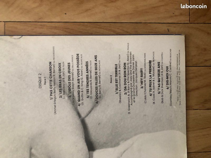 Vinyle Johnny Halliday retiens la nuit 2 disques (image 7)
