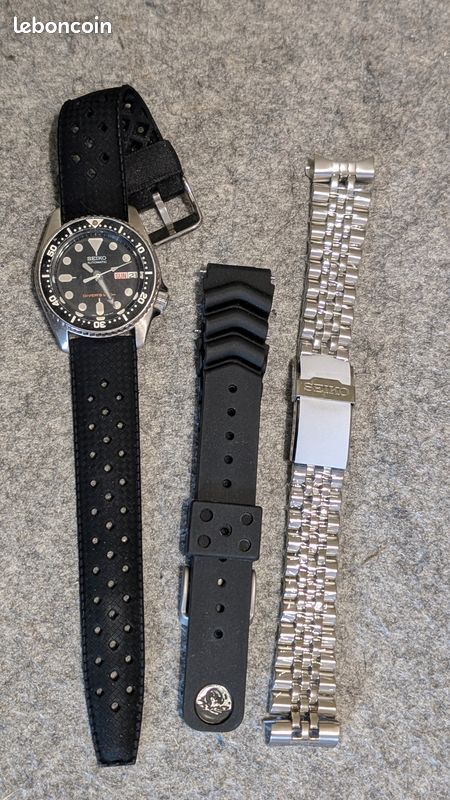 Montre De Plongée Seiko SKX013 - Réf. 7S26-0030, Indicateur Jour/date, étanche - Occasion En Très Bon état