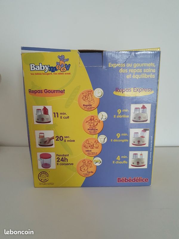 BabyMoov Bébé Délice Robot multifonction pour repas de bébé, boîte d’origine (image 2)