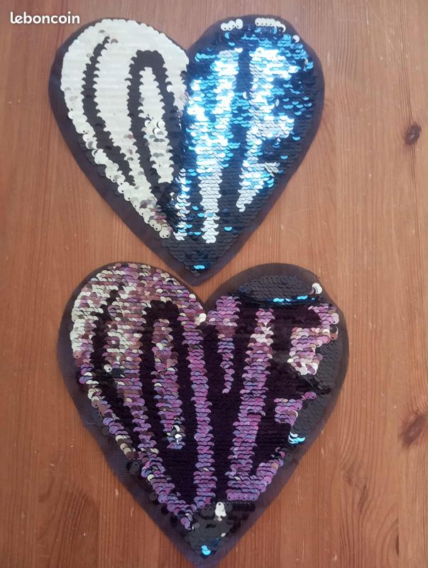 Lot de patch à coudre en sequin réversible (image 3)