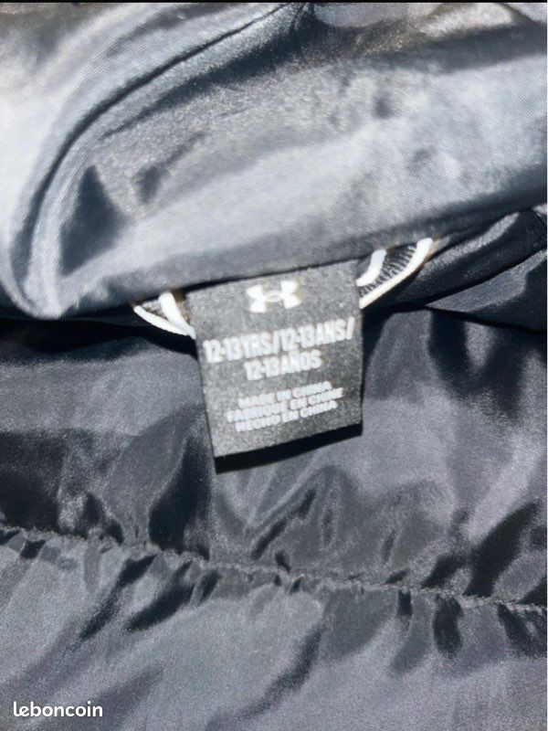 Doudoune under armour noir taille 12/13 ans (S homme ) (image 5)