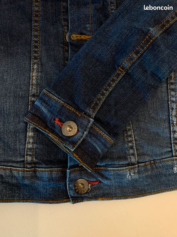 Veste jean bleu garçon Kaporal taille 14 ans état neuf (image 3)