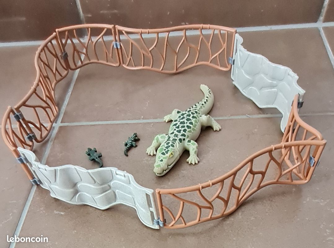 Enclos avec crocodiles Playmobil (image 1)